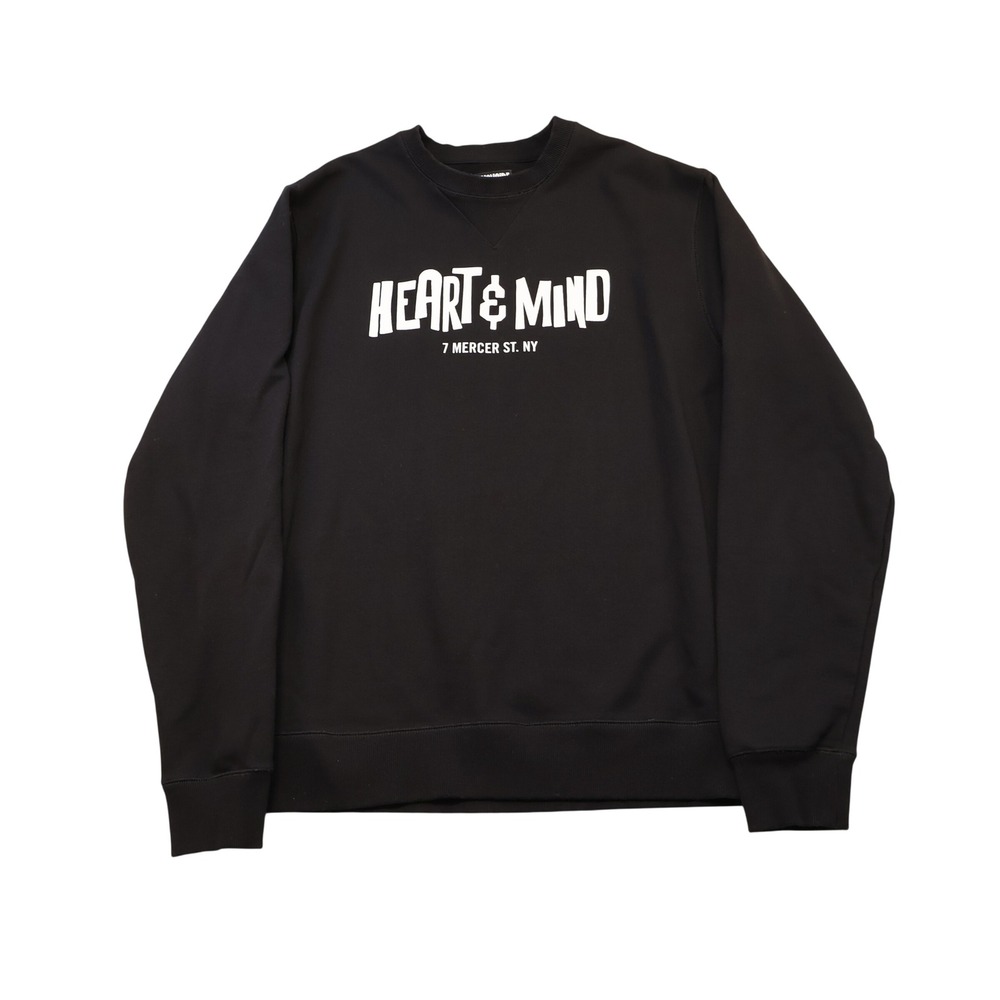 Billionaire Boys Club Mens L Sweatshirt Black Heart & Mind 7 Mercer St NY Logo